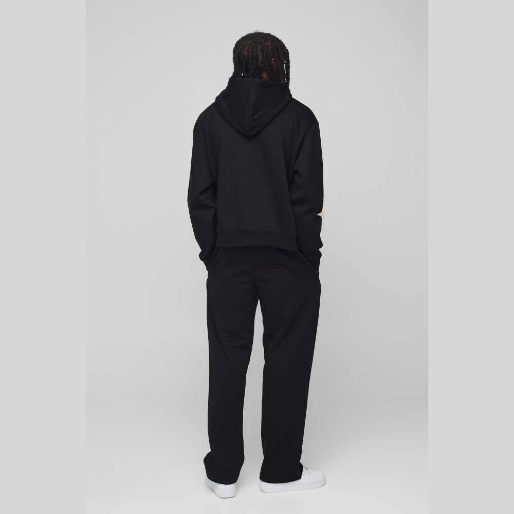 Oversized Boxy Graphic Hooded Zip Tracksuit
