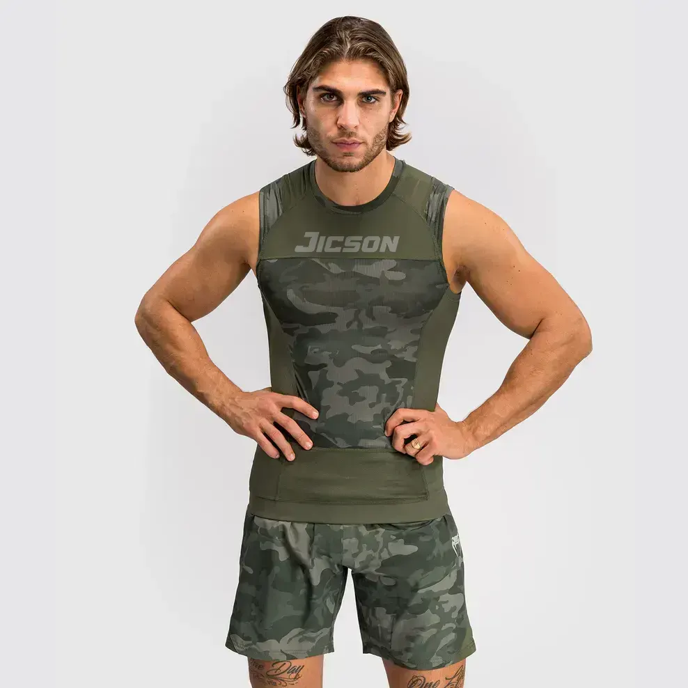 G-Fit Air Men’s Sleeveless Rashguard – Army Camo